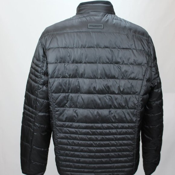NWT Marc New York Men's Jacket XL Black Packable Faux Down Puffer Grymes Light - Picture 9 of 11